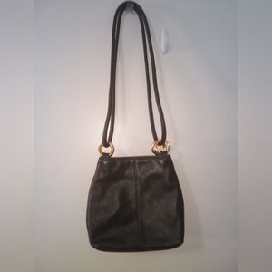 Black Leather Shoulder Bag